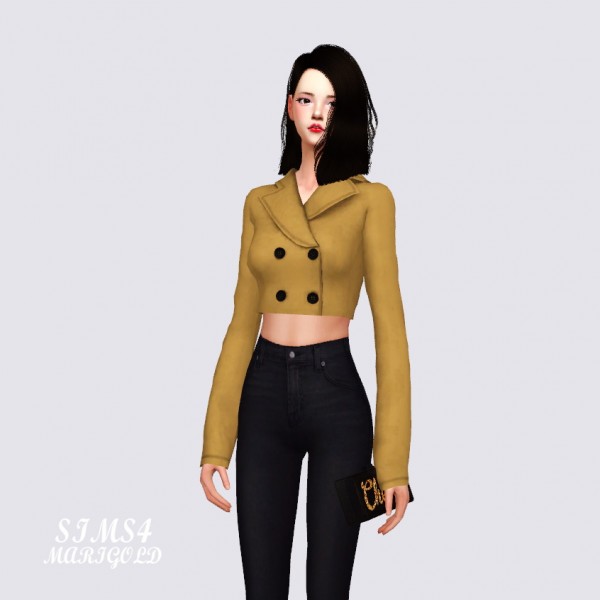  SIMS4 Marigold: Crop jacket
