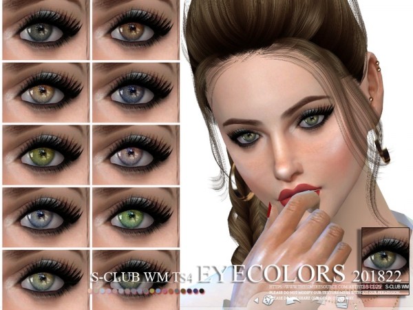  The Sims Resource: Eyecolors 201822 by S Club