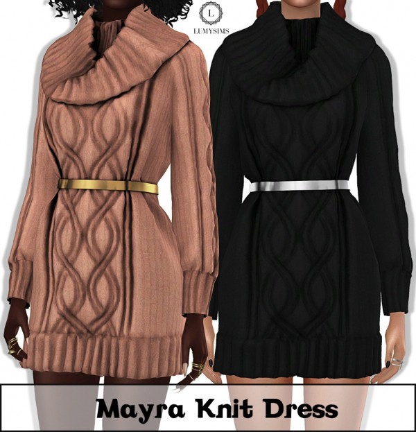  LumySims: Mayra Knit Dress
