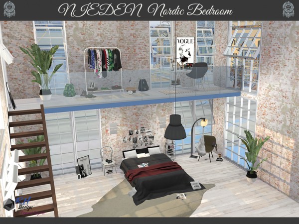  The Sims Resource: Neiden Nordic Bedroom by RightHearted