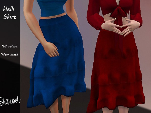  The Sims Resource: Helli Skirt by Sharareh