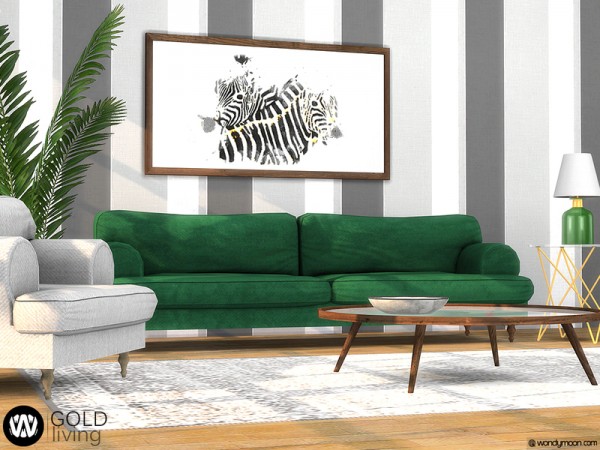  The Sims Resource: Gold Living by wondymoon