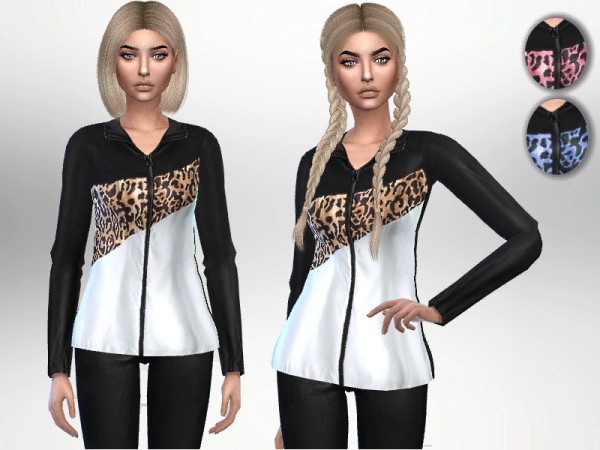  The Sims Resource: Cheetah Print Jacket by Puresim
