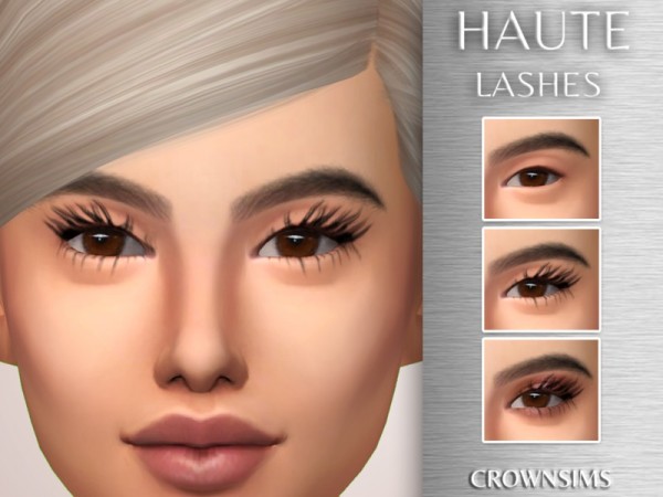  The Sims Resource: Haute Lashes by CrownSims