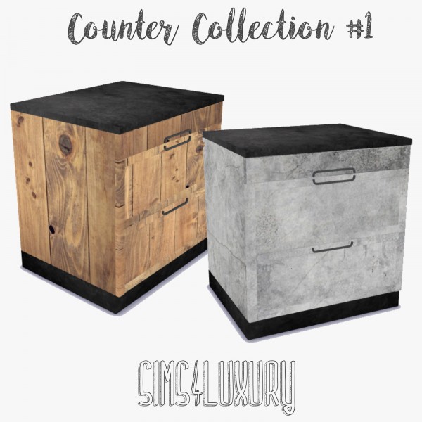  Sims4Luxury: Counter Collection 1