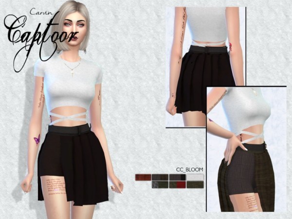  The Sims Resource: Bloom skirt by carvin captoor