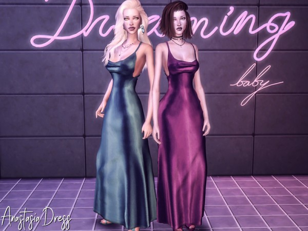  The Sims Resource: Anastasia Dress by Genius666
