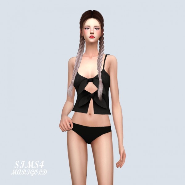  SIMS4 Marigold: Tied Swimwear