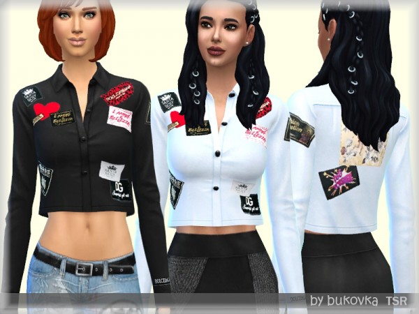  The Sims Resource: Shirt Logos by bukovka