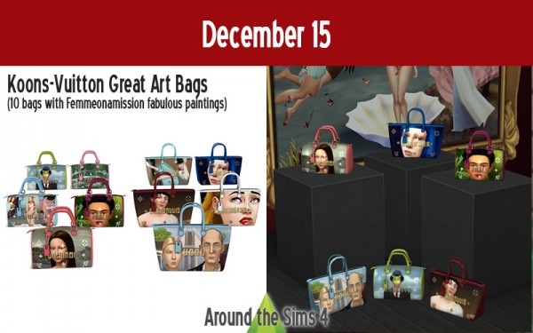  Around The Sims 4: Koons  Great Art Bags