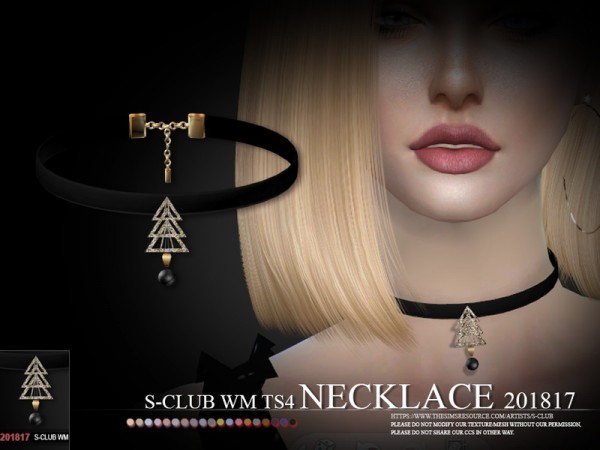  The Sims Resource: Necklace F 201817 by S Club