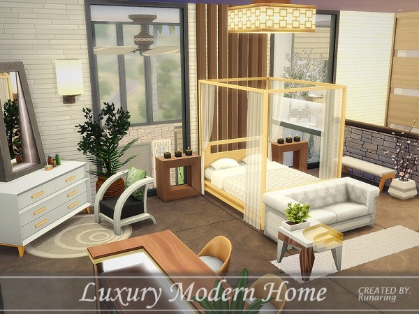  The Sims Resource: Luxury Modern Home No cc by Runaring