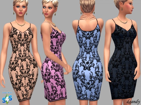  The Sims Resource: Dress Wanda by dgandy