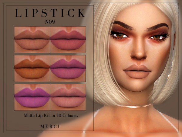  The Sims Resource: Lipstick N09 by Merci