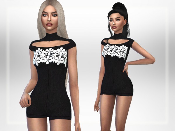 The Sims Resource: Lace Romper by Puresim