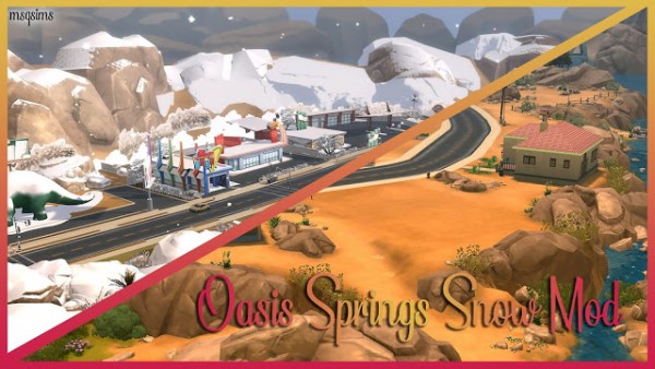  MSQ Sims: Oasis Springs Snow Mod