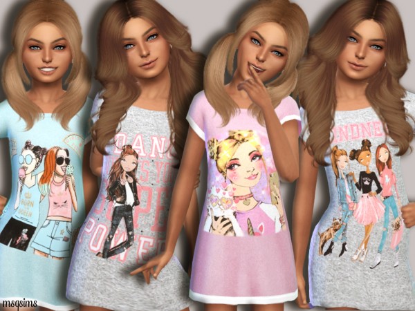  MSQ Sims: Girly Dress