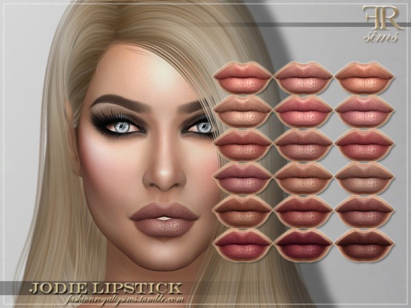  The Sims Resource: Jodie Lipstick by FashionRoyaltySims
