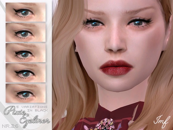 The Sims Resource: Pixie Eyeliner N.26 by IzzieMcFire
