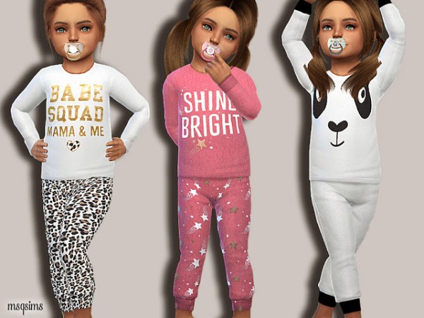  MSQ Sims: Toddler Sleepwear 01