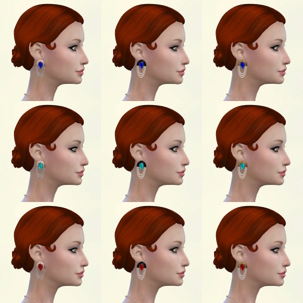  Sims Artists: Roar Earrings