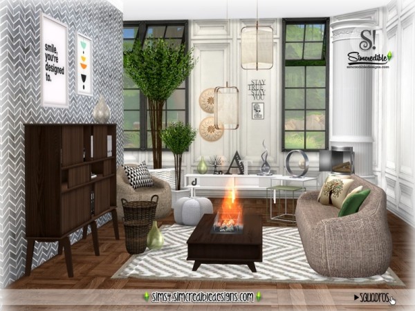  The Sims Resource: Squadros livingroom by SIMcredible!