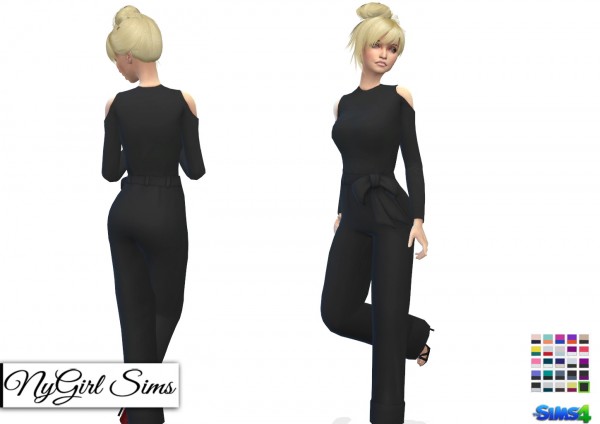  NY Girl Sims: Open Shoulder Jumpsuit