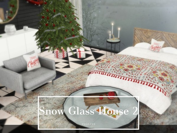  The Sims Resource: Snow Glass House 2 by Pralinesims