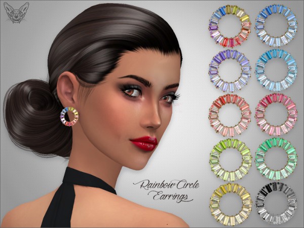  Giulietta Sims: Rainbow Circle Earrings