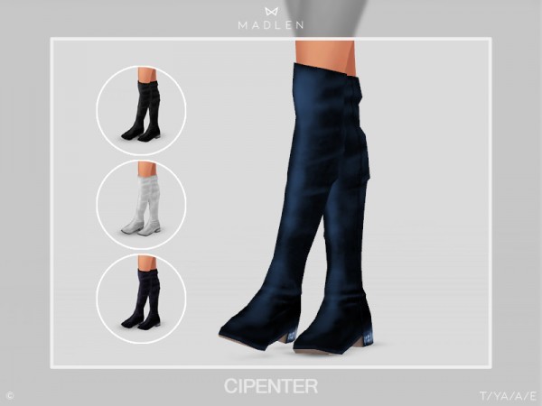  The Sims Resource: Madlen Cipenter Boots by MJ95
