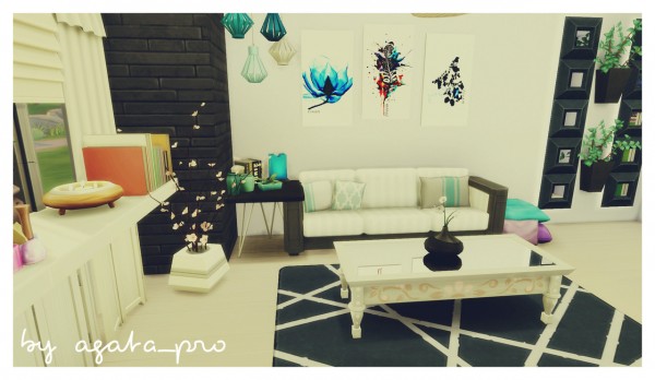  Agathea k: Turquoise Accent livingroom