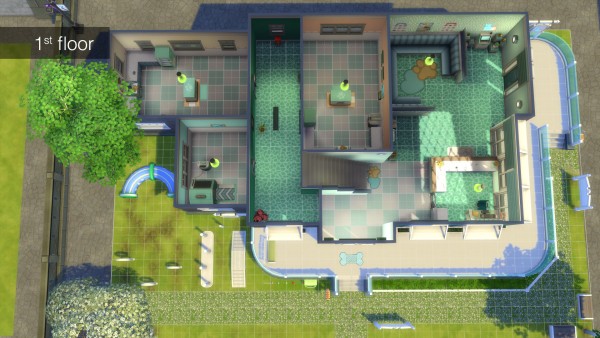  Mod The Sims: St Pupper Animal Hospital NO CC by Mondrosen
