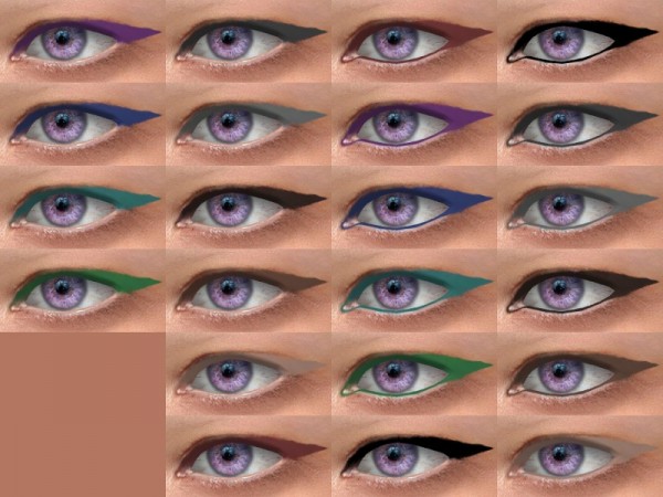  The Sims Resource: Spike Eyeliner 08 HQ Spike by Alf si