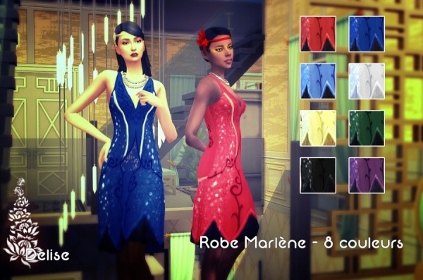  Sims Artists: Marlene Dress