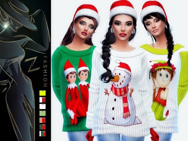 The Sims Resource: Merry Christmas sweater by ZitaRossouw
