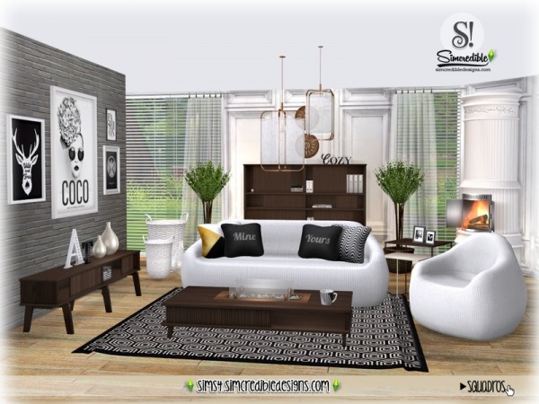  The Sims Resource: Squadros livingroom by SIMcredible!