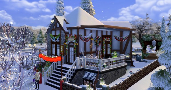  Luniversims: River Christmas House by Coco Simy