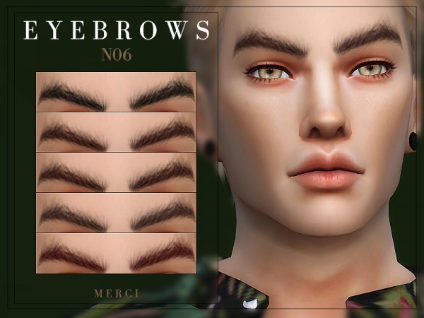  The Sims Resource: Eyebrows N06 by Merci