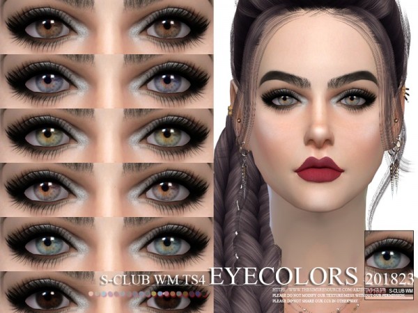  The Sims Resource: Eyecolors 201823 by S Club