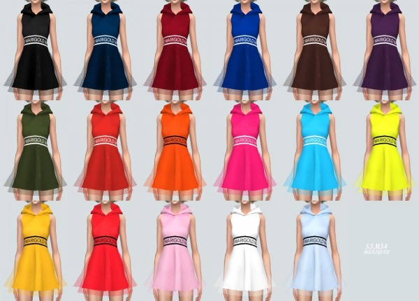  SIMS4 Marigold: MG Hood Mini Dress