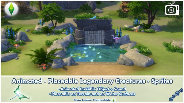  Mod The Sims: Placeable Legendary Creatures   Sprites by Bakie
