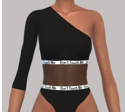 MSQ Sims: Dont Touch Me Bodysuit