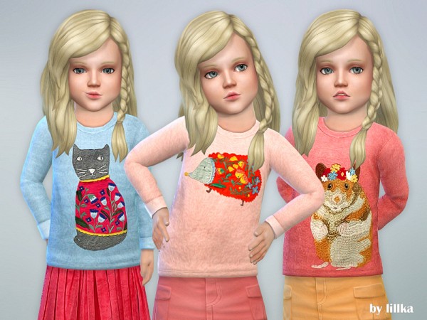  The Sims Resource: Designer Shirt for Toddler Girls P09 by lillka