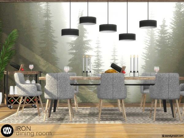  The Sims Resource: Iron Diningroom by wondymoon