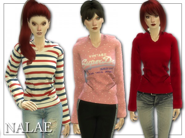  The Sims Resource: Hoodie with Pockets by Nalae