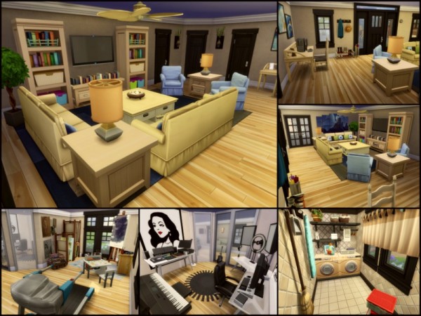  The Sims Resource: Courtyard House by sparky