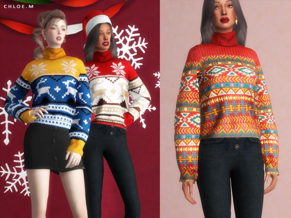  The Sims Resource: Bohemia Sweater by ChloeMMM