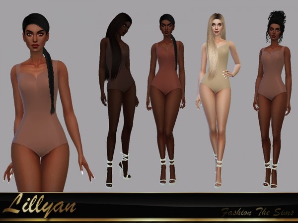  The Sims Resource: Bodysuit Rebeca by LYLLYAN