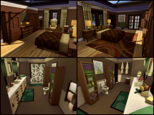  The Sims Resource: Courtyard House by sparky