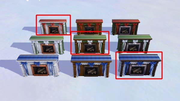  Mod The Sims: Holiday Celebration Pack Fireplace by simsi45